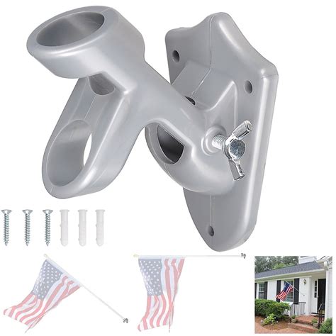 metal 3 4 inch flagpole bracket|wall mount flag bracket.